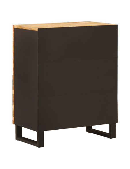 Mobile laterale Marrone 60 x 33 x 75 cm Legno di mango massello