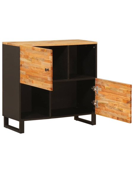 Mobile laterale Marrone 80 x 33 x 75 cm Legno di mango massello