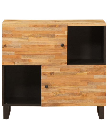 Mobile laterale Marrone 80 x 33 x 75 cm Legno di mango massello