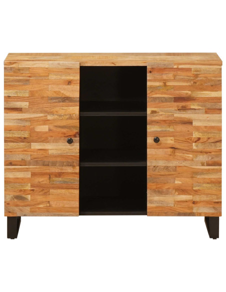 Mobile laterale Marrone 90 x 33 x 75 cm Legno di mango massello