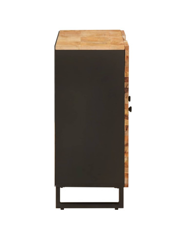 Mobile laterale Marrone 90 x 33 x 75 cm Legno di mango massello