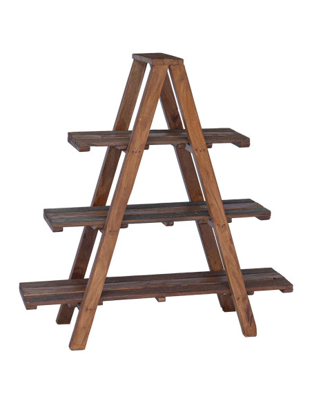 Scaffale pieghevole con lo scaffale Marrone 79.5 x 35 x 112 cm