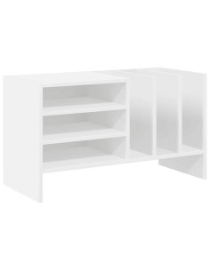 Mobile porta vinili Bianco 78.5 x 35 x 45 cm Legno multistrato 2