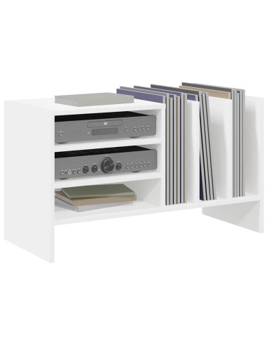 Mobile porta vinili Bianco 78.5 x 35 x 45 cm Legno multistrato