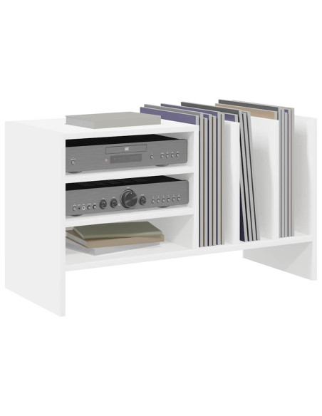 Mobile porta vinili Bianco 78.5 x 35 x 45 cm Legno multistrato