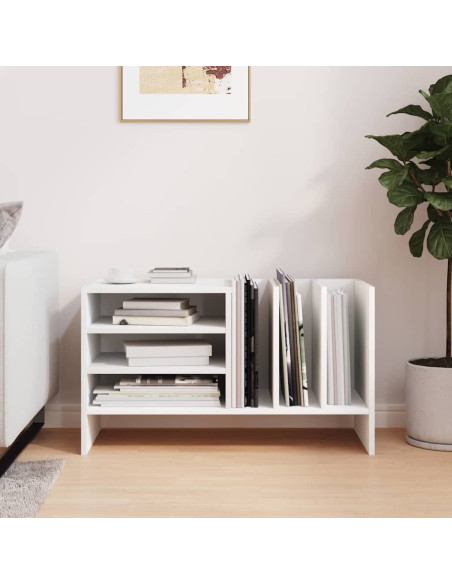 Mobile porta vinili Bianco 78.5 x 35 x 45 cm Legno multistrato