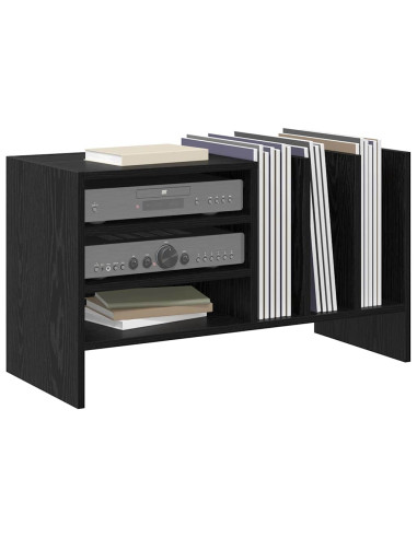 Mobile porta vinili Rovere Nero 78.5 x 35 x 45 cm