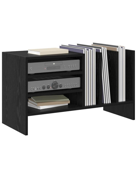 Mobile porta vinili Rovere Nero 78.5 x 35 x 45 cm