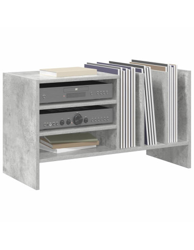 Mobile porta vinili Grigio cemento 78.5 x 35 x 45 cm