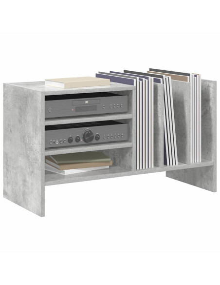Mobile porta vinili Grigio cemento 78.5 x 35 x 45 cm