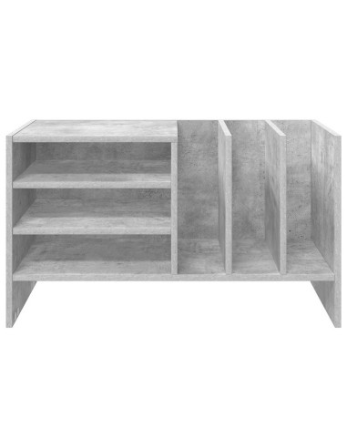 Mobile porta vinili Grigio cemento 78.5 x 35 x 45 cm