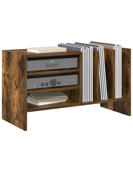Mobile porta vinili Rovere fumé 78.5 x 35 x 45 cm