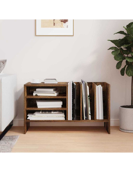 Mobile porta vinili Rovere fumé 78.5 x 35 x 45 cm
