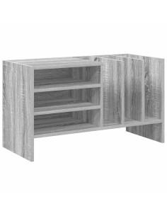 Mobile porta vinili Grigio Sonoma 78.5 x 35 x 45 cm 2
