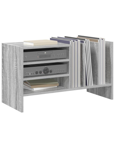 Mobile porta vinili Grigio Sonoma 78.5 x 35 x 45 cm