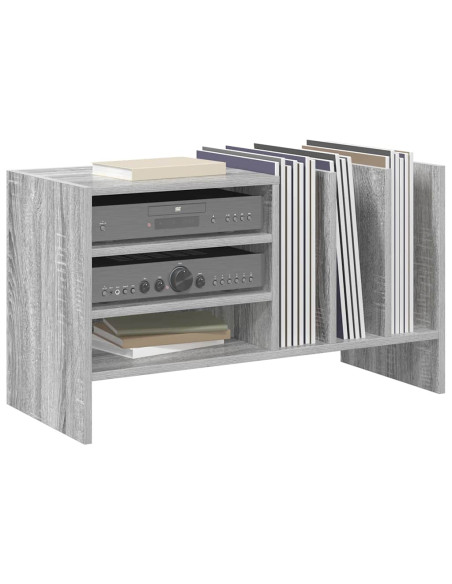 Mobile porta vinili Grigio Sonoma 78.5 x 35 x 45 cm