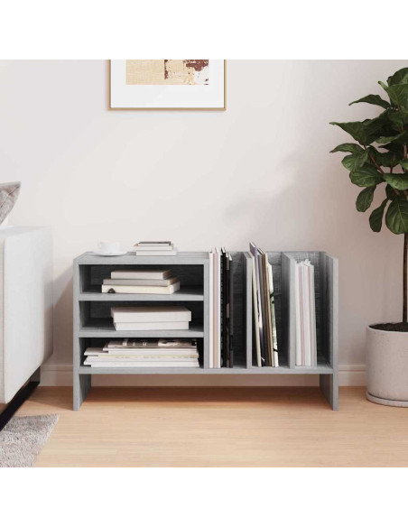 Mobile porta vinili Grigio Sonoma 78.5 x 35 x 45 cm
