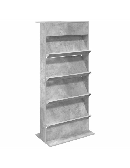 Scaffale per riviste Grigio cemento 70 x 41 x 156 cm