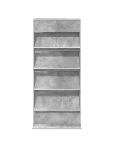 Scaffale per riviste Grigio cemento 70 x 41 x 156 cm