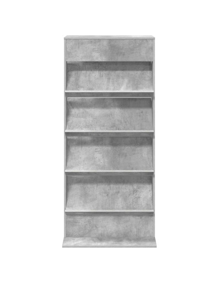 Scaffale per riviste Grigio cemento 70 x 41 x 156 cm