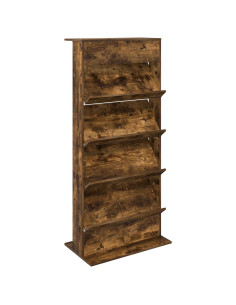 Scaffale per riviste Rovere fumé 70 x 41 x 156 cm 2