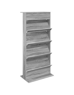 Scaffale per riviste Grigio Sonoma 70 x 41 x 156 cm 2