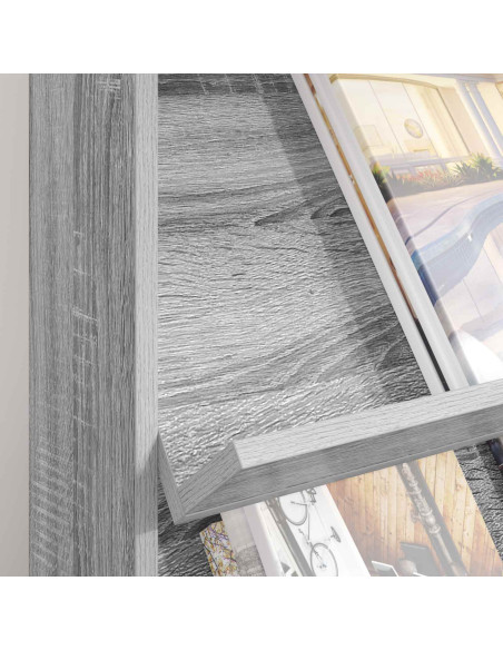 Scaffale per riviste Grigio Sonoma 70 x 41 x 156 cm