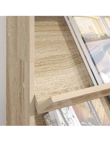 Scaffale per riviste Rovere Sonoma 70 x 41 x 126 cm