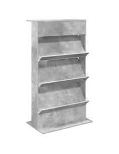 Scaffale per riviste Grigio cemento 70 x 41 x 126 cm 2
