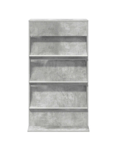 Scaffale per riviste Grigio cemento 70 x 41 x 126 cm