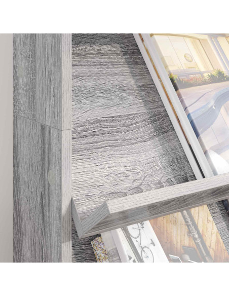 Scaffale per riviste Grigio Sonoma 70 x 41 x 126 cm