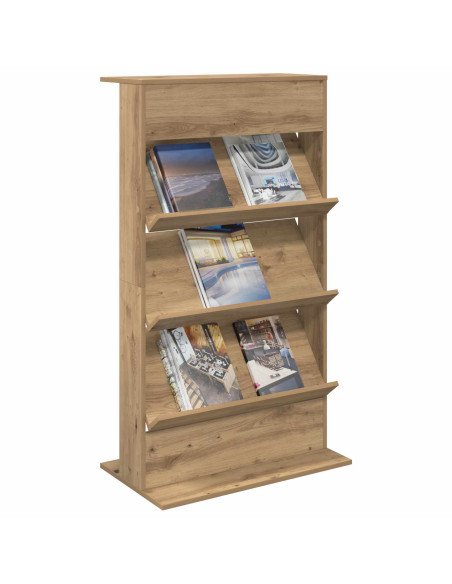 Scaffale per riviste Rovere artigianale 70 x 41 x 126 cm