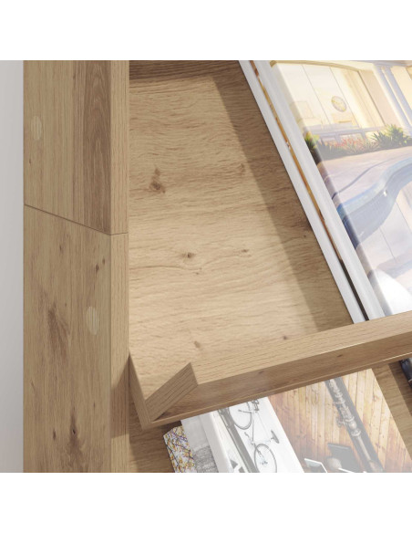 Scaffale per riviste Rovere artigianale 70 x 41 x 126 cm