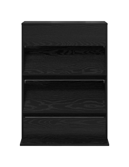 Scaffale per riviste Rovere Nero 70 x 41 x 96 cm