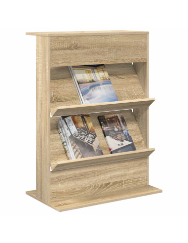 Scaffale per riviste Rovere Sonoma 70 x 41 x 96 cm
