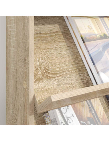 Scaffale per riviste Rovere Sonoma 70 x 41 x 96 cm