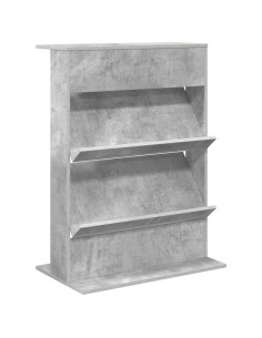 Scaffale per riviste Grigio cemento 70 x 41 x 96 cm 2