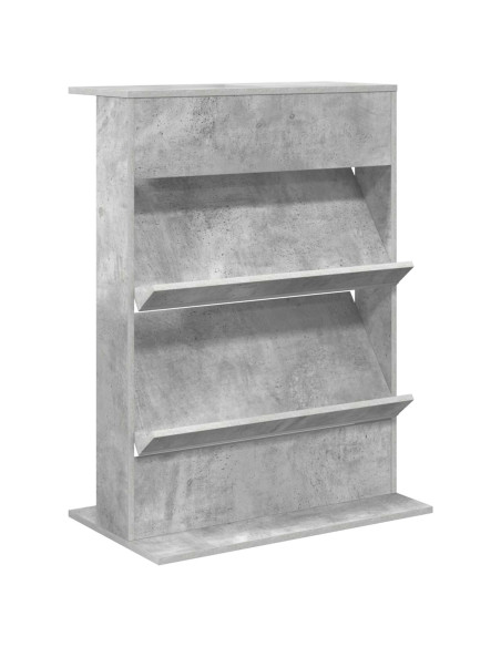 Scaffale per riviste Grigio cemento 70 x 41 x 96 cm
