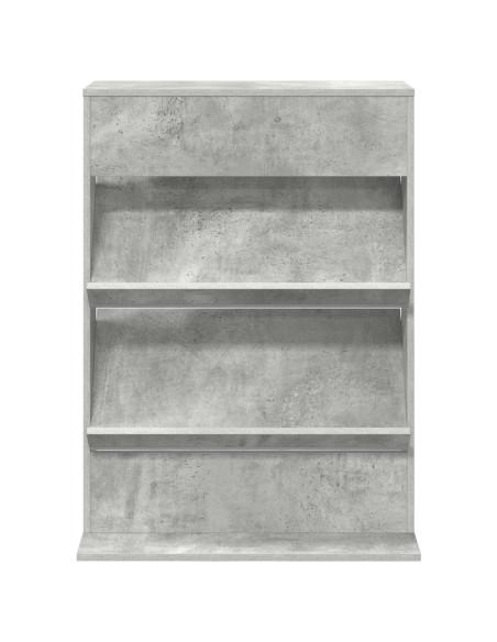 Scaffale per riviste Grigio cemento 70 x 41 x 96 cm
