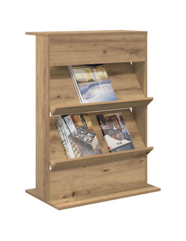 Scaffale per riviste Rovere artigianale 70 x 41 x 96 cm