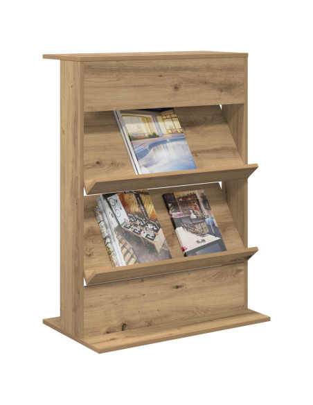 Scaffale per riviste Rovere artigianale 70 x 41 x 96 cm