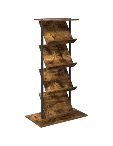 Scaffale per riviste Rovere fumé 68 x 40 x 123.5 cm
