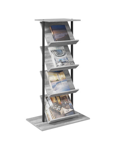 Scaffale per riviste Grigio Sonoma 68 x 40 x 123.5 cm