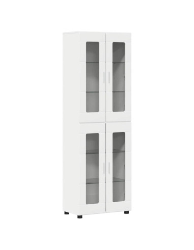 Credenza con porta Bianco 60 x 35 x 182 cm Legno multistrato
