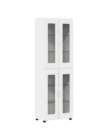 Credenza con porta Bianco 60 x 35 x 182 cm Legno multistrato
