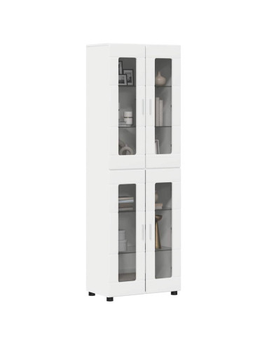 Credenza con porta Bianco 60 x 35 x 182 cm Legno multistrato