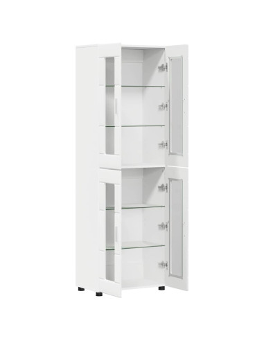 Credenza con porta Bianco 60 x 35 x 182 cm Legno multistrato