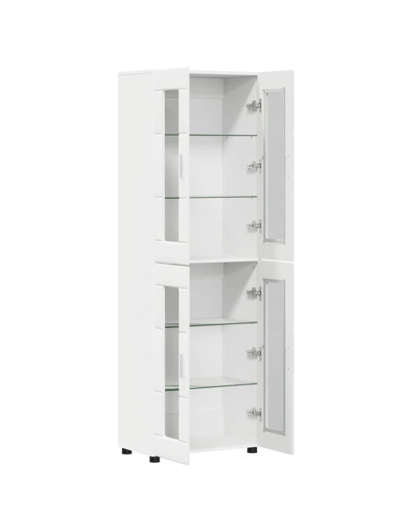 Credenza con porta Bianco 60 x 35 x 182 cm Legno multistrato
