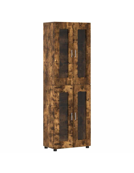 Credenza Rovere fumé 60 x 35 x 182 cm Legno multistrato