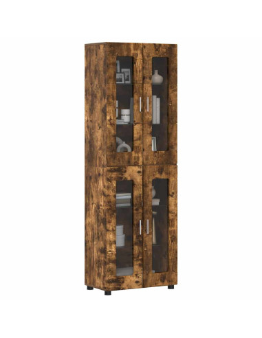 Credenza Rovere fumé 60 x 35 x 182 cm Legno multistrato